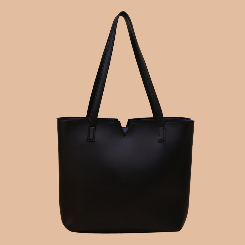 Elegant Grey and Black Tote Bag
