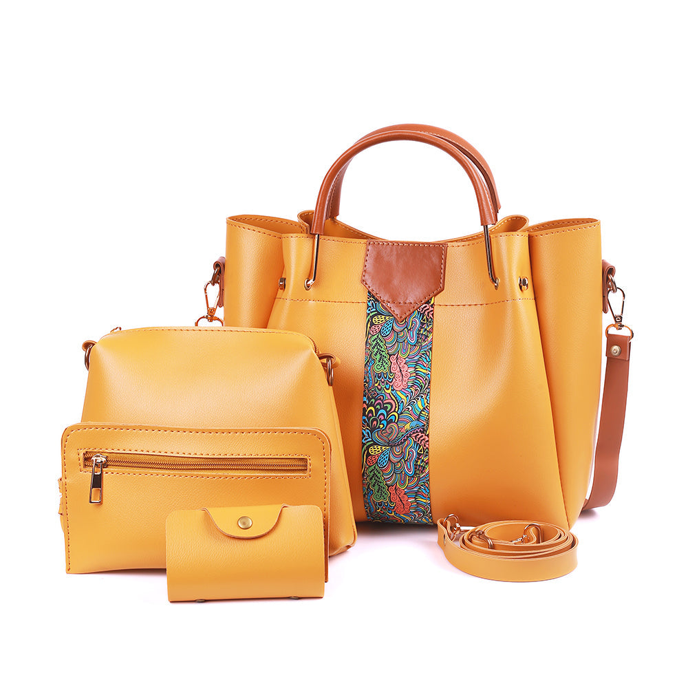 Delicacy 4 Pcs Mustard Handbag