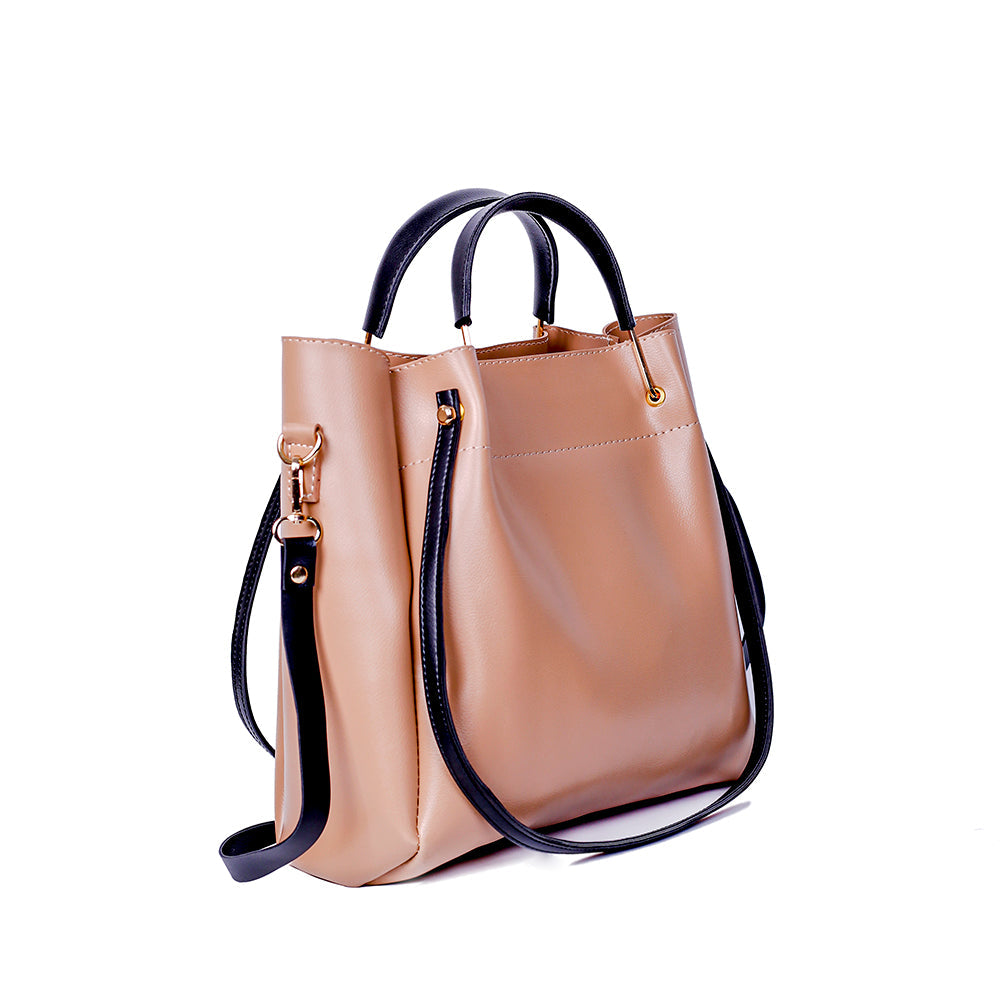 Job Joy Tortilla And Black 2 Pcs Handbag