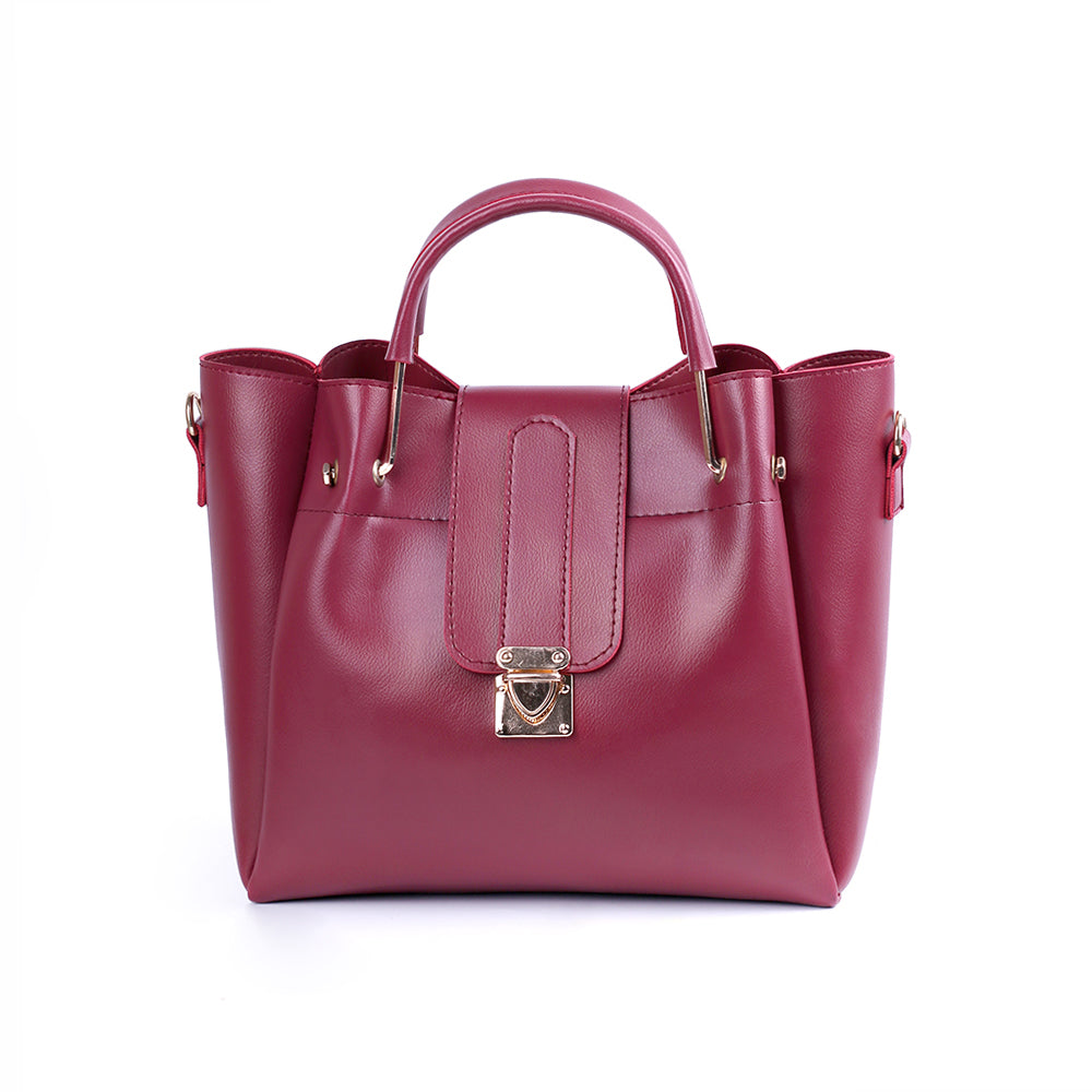 Sophia Maroon 2 Pieces Handbag
