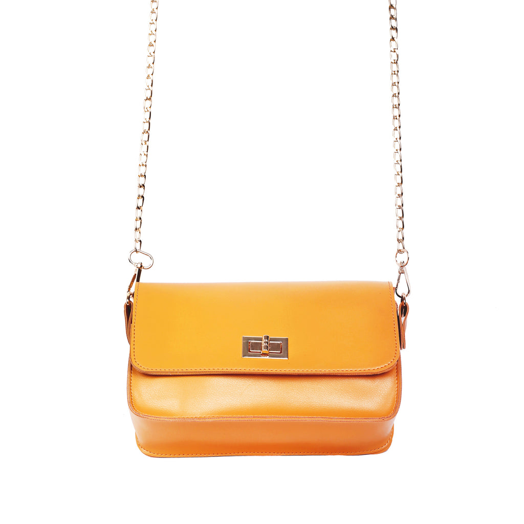Belle Mustard Crossbody Bag