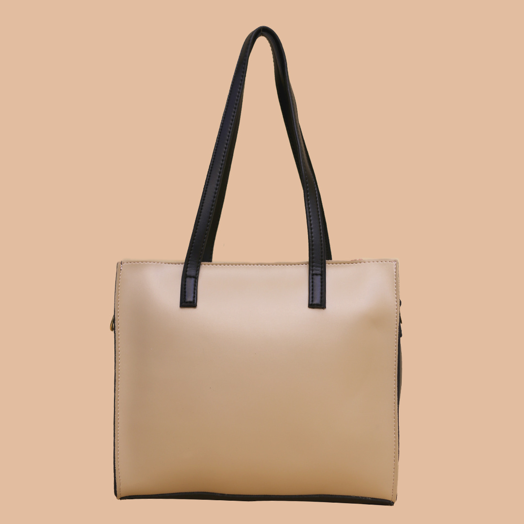 Floral Yellow and Black Shoulder Bag