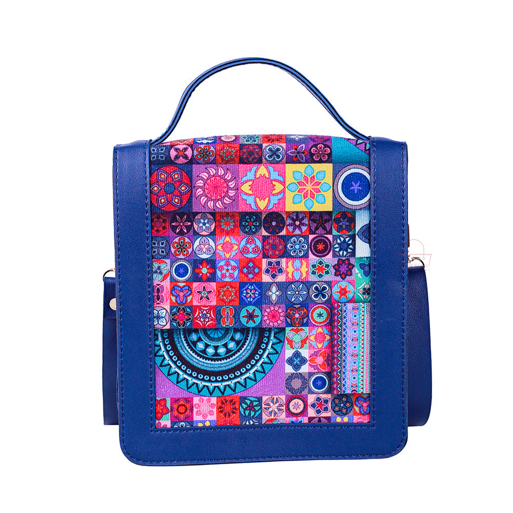 Blue Vibrant Crossbody Bag