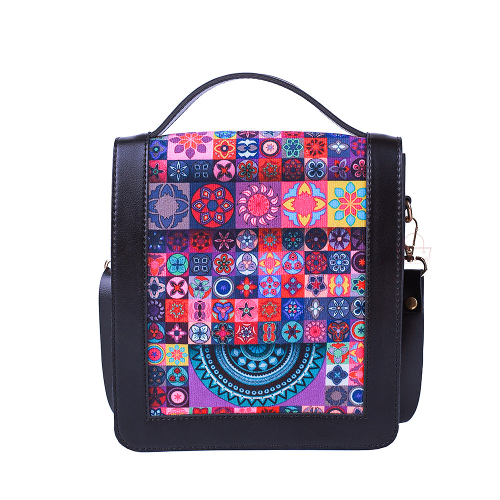 Black Vibrant Crossbody Bag