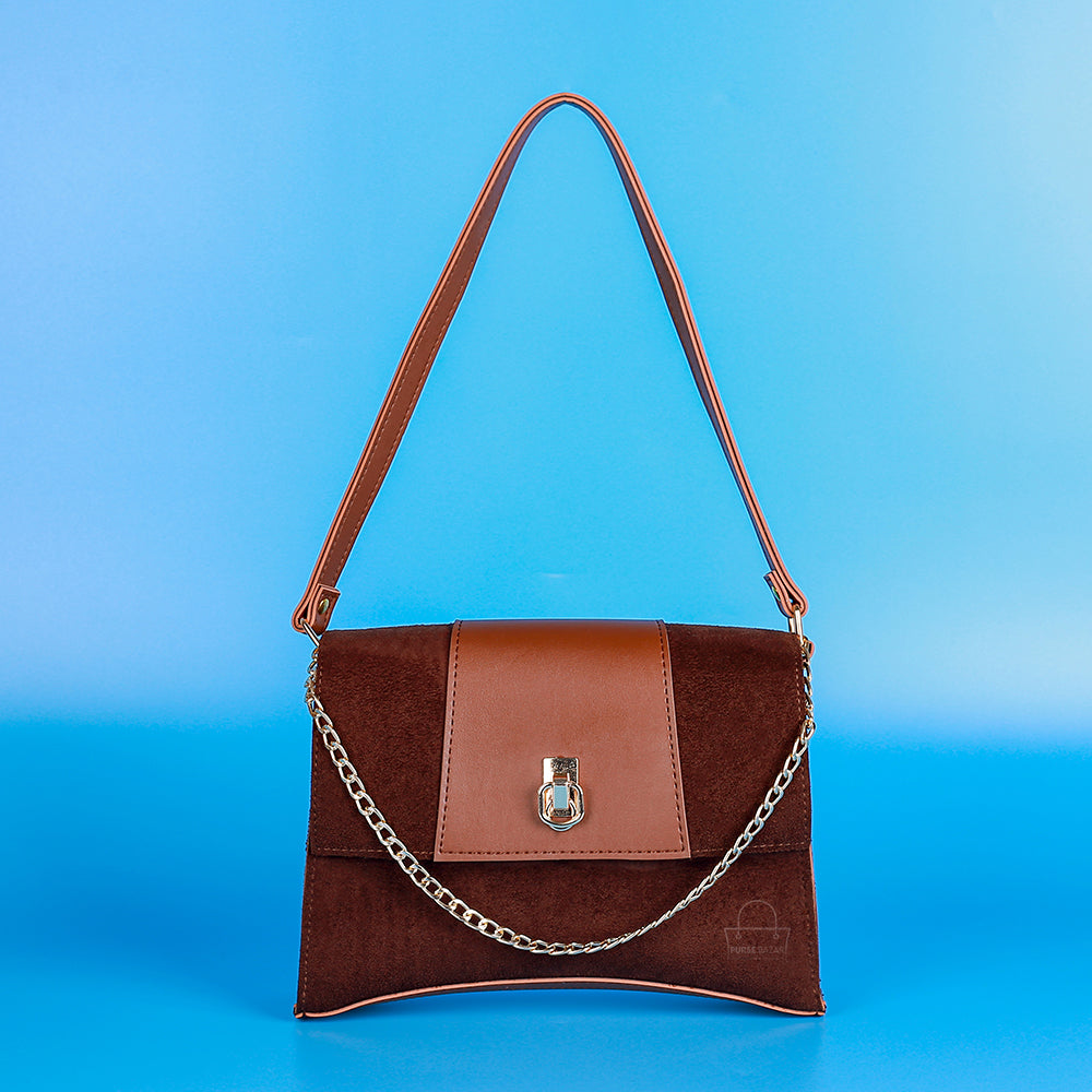 Sleeve Brown Crossbody Bag