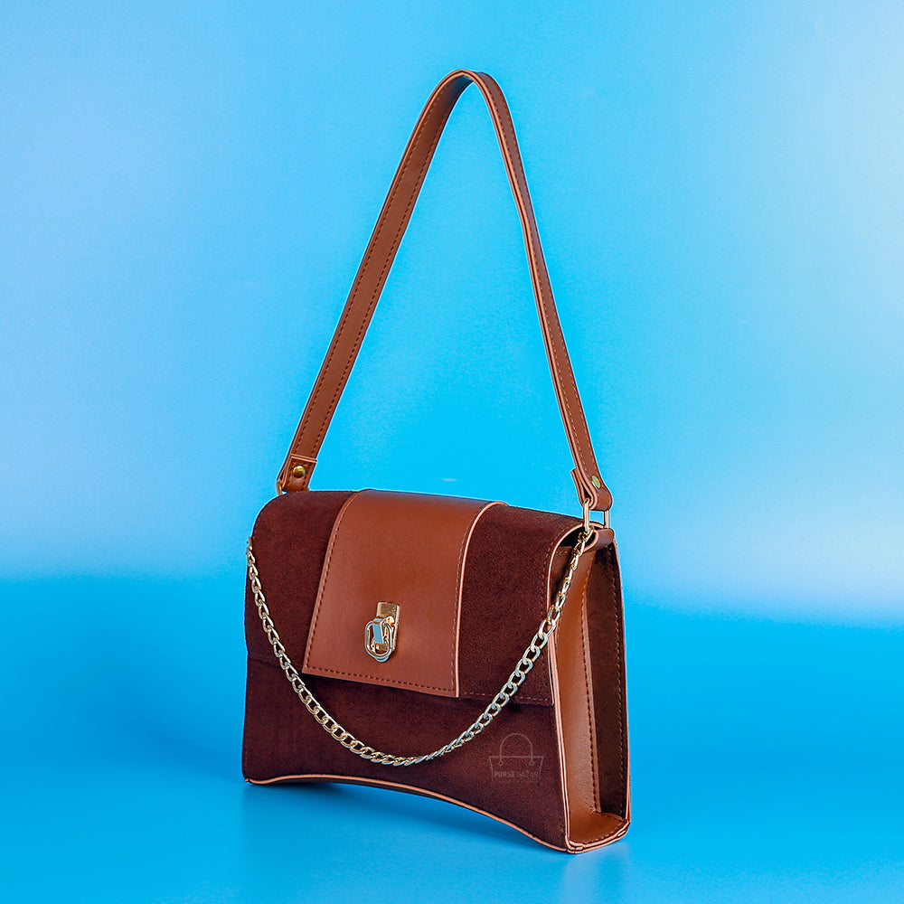 Sleeve Brown Crossbody Bag