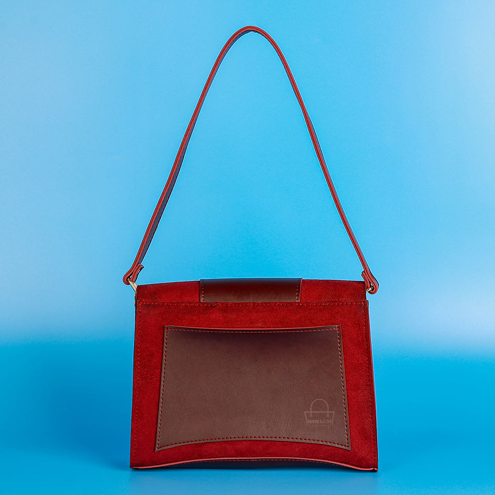 Sleeve Maroon Crossbody Bag