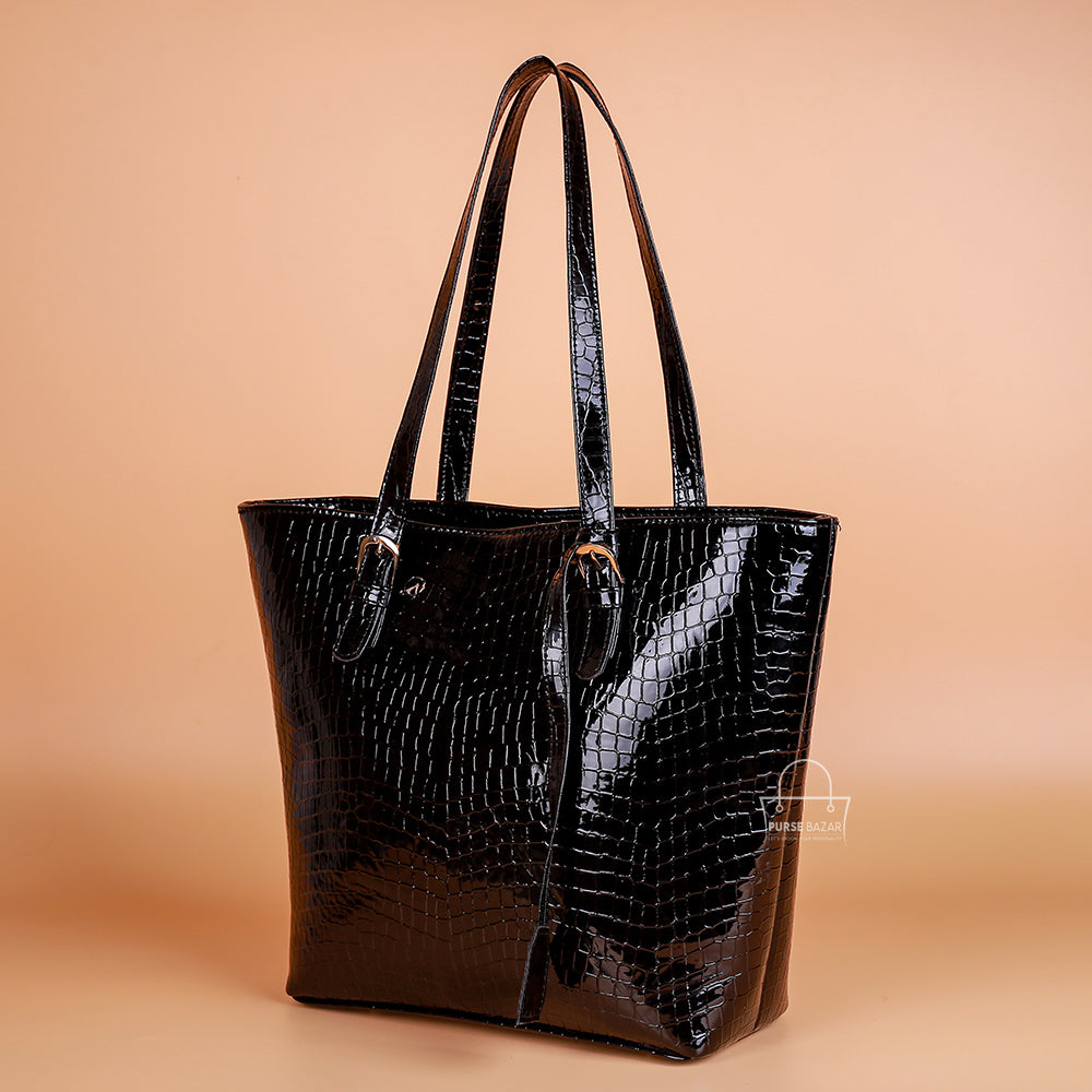 Black Carry All Tote Bag