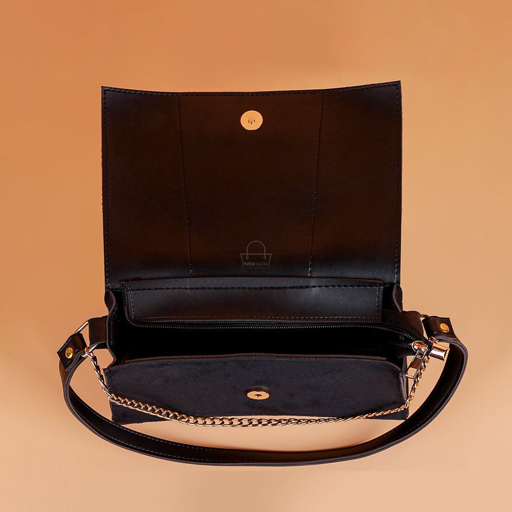 Sleeve Black Crossbody Bag