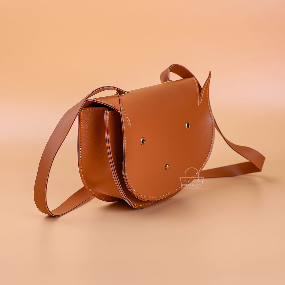 Crazy Horns Brown Kids Crossbody Bag