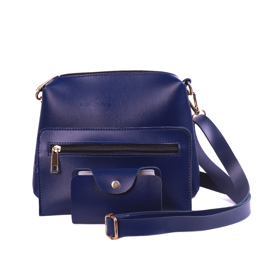 Delicacy 4 Pcs Blue Handbag