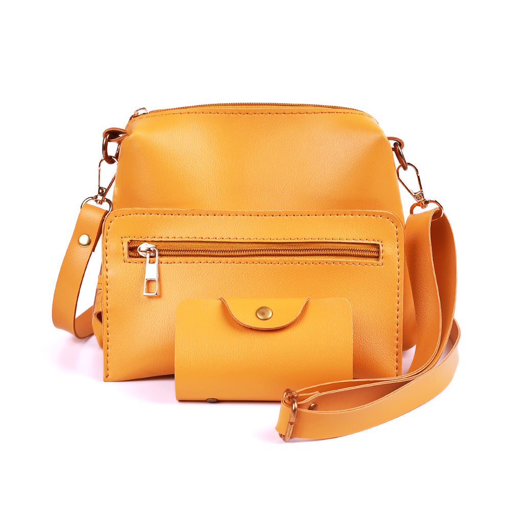 Delicacy 4 Pcs Mustard Handbag