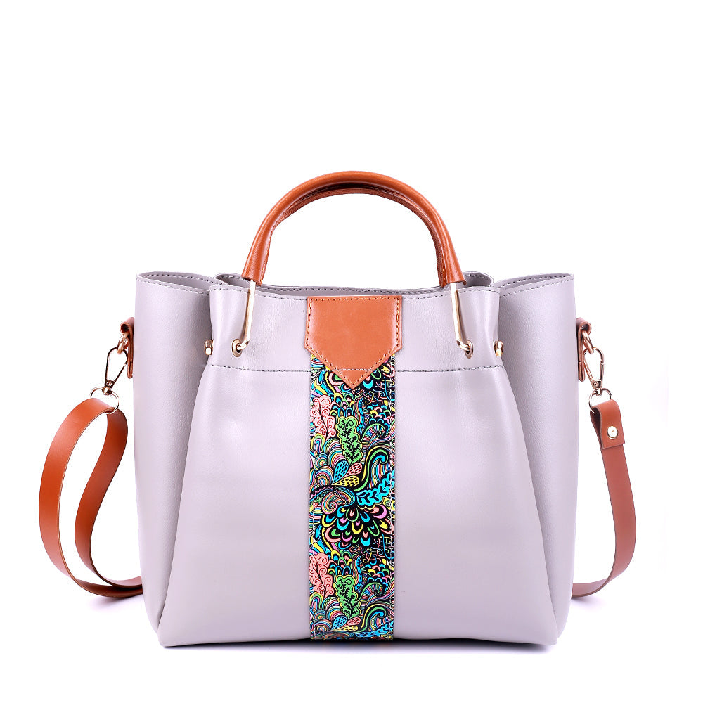 Delicacy 4 Pcs Stone Grey Handbag