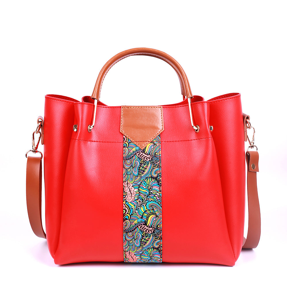Delicacy 4 Pcs Chili Red Handbag
