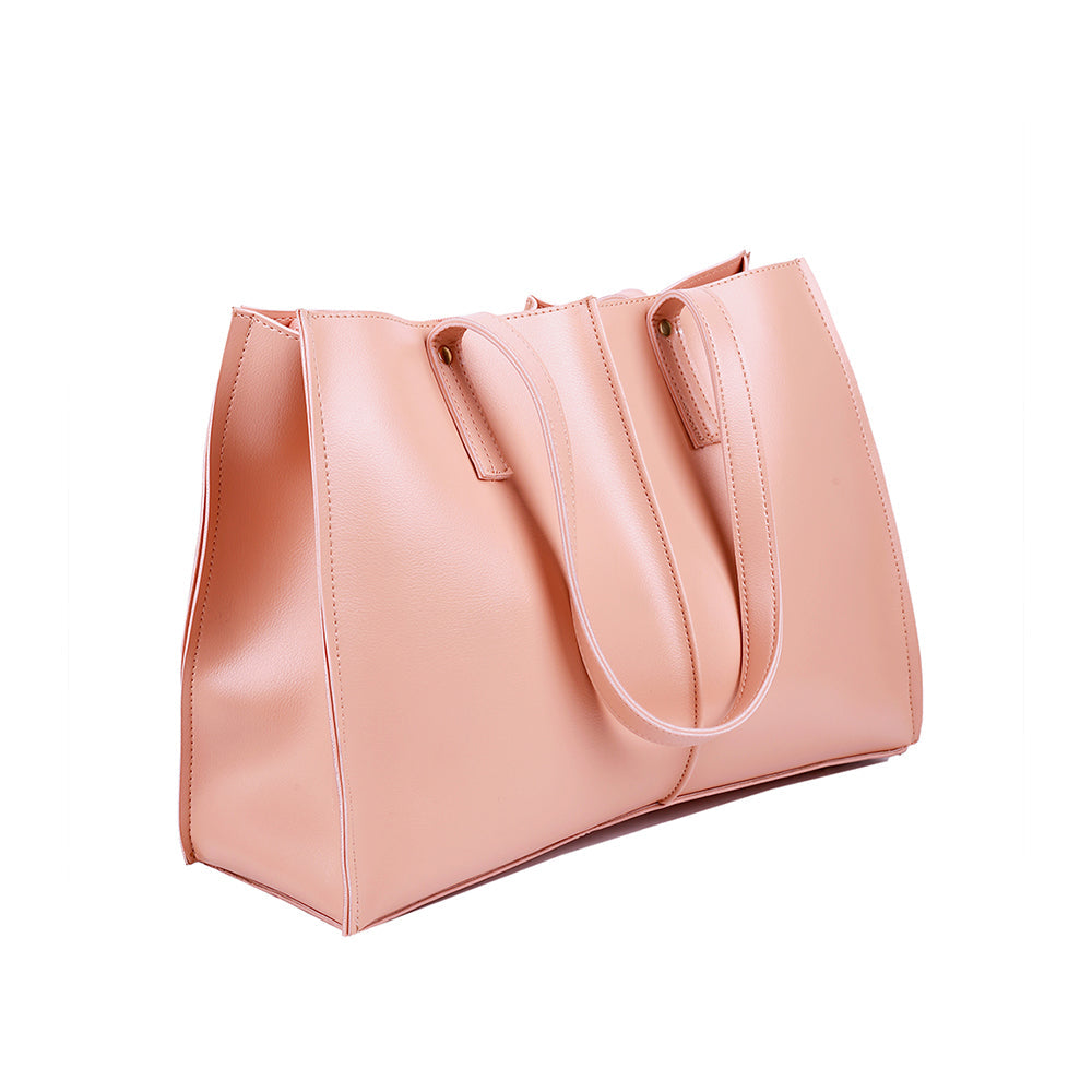 Signature T- pink tote bag