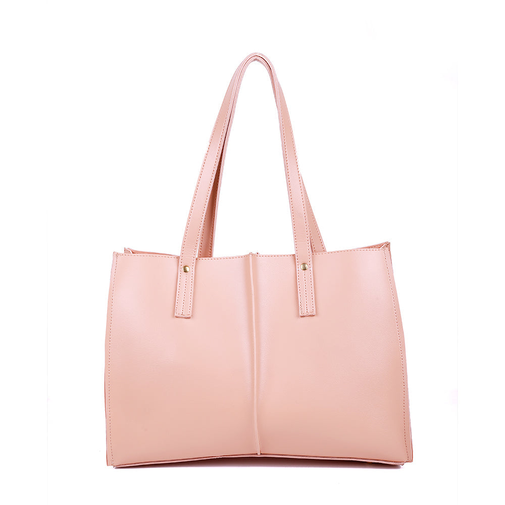 Signature T- pink tote bag
