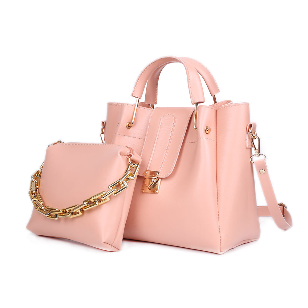 Sophia T-Pink 2 Pieces Handbag