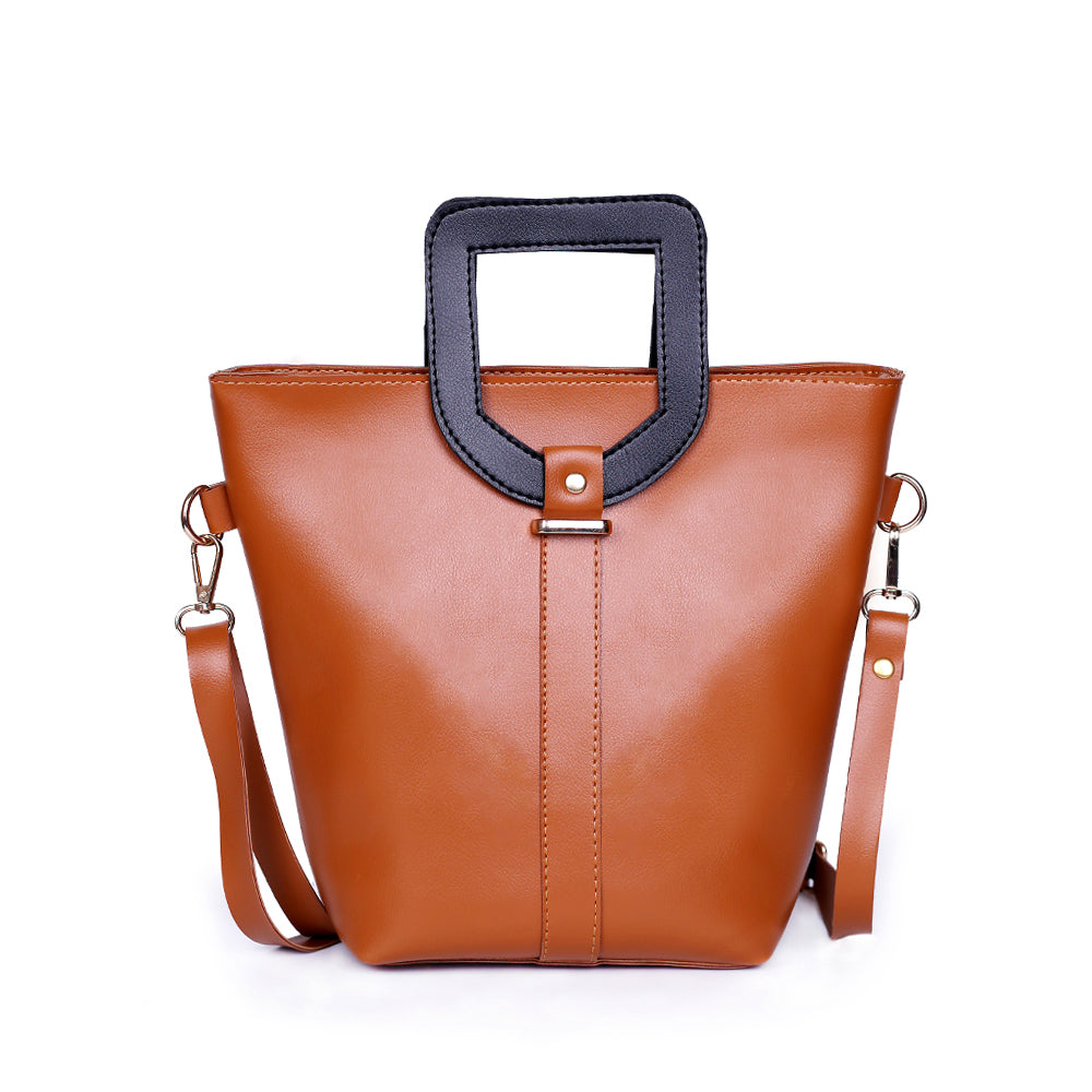Hazel Brown 2 Pcs Handbag