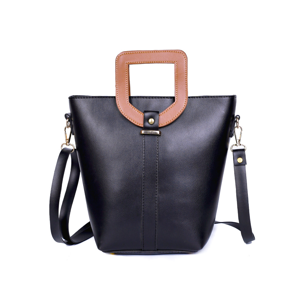 Hazel Black 2 Pcs Handbag