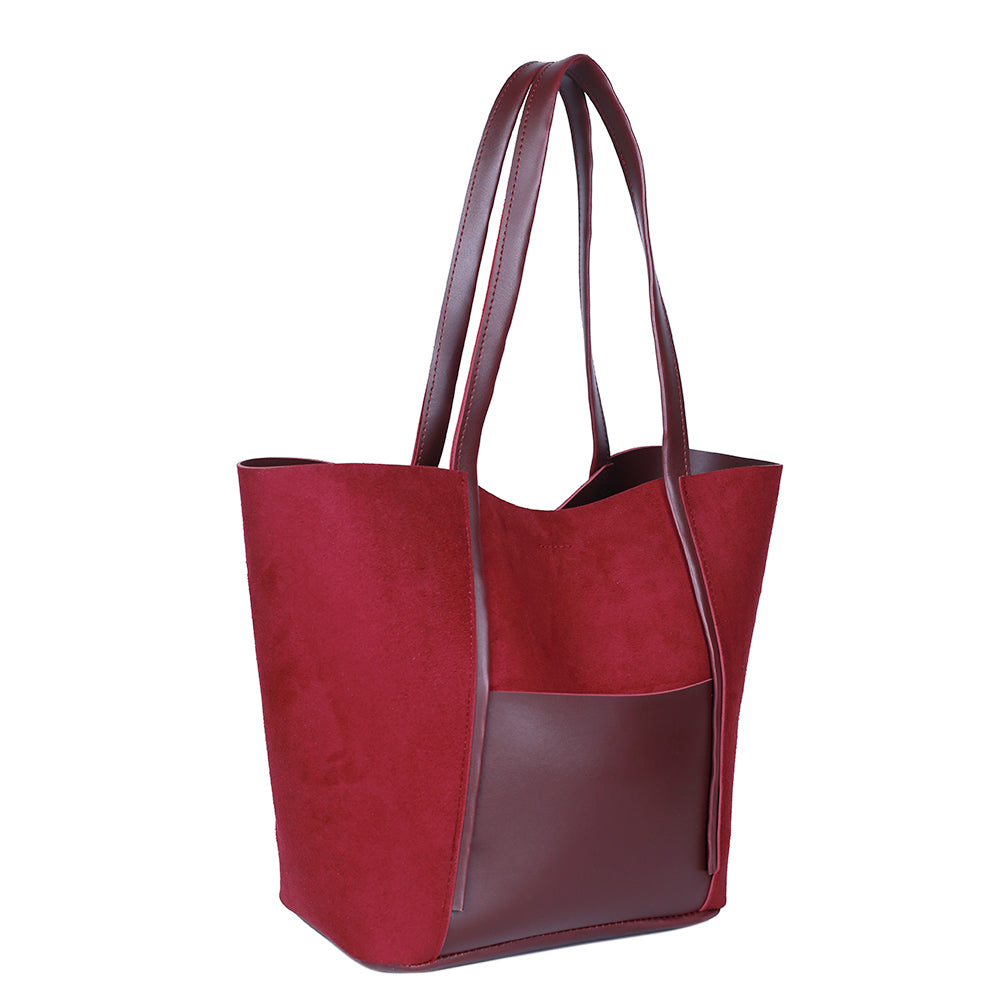 Rosebud Maroon Tote Bag
