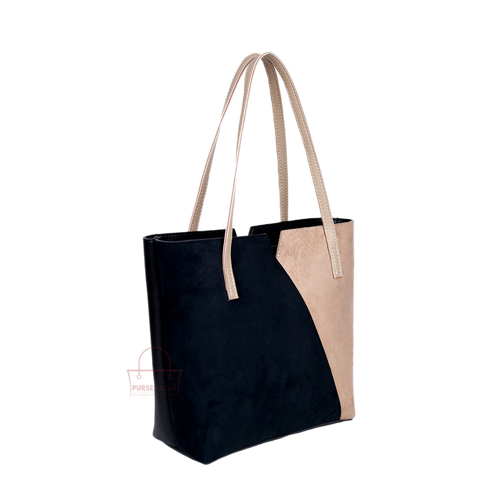 Trono Black and Skin Tote Bag