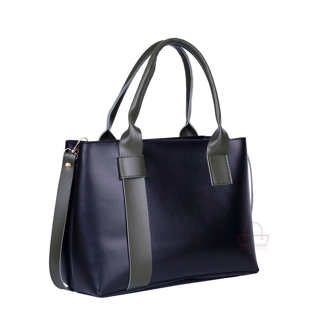 Posh Black And Grey Tote Bags