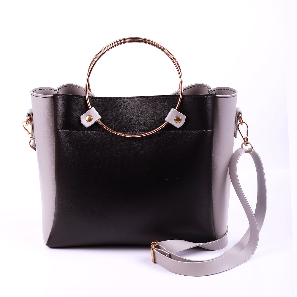 Iconic Grey and Black Handbag