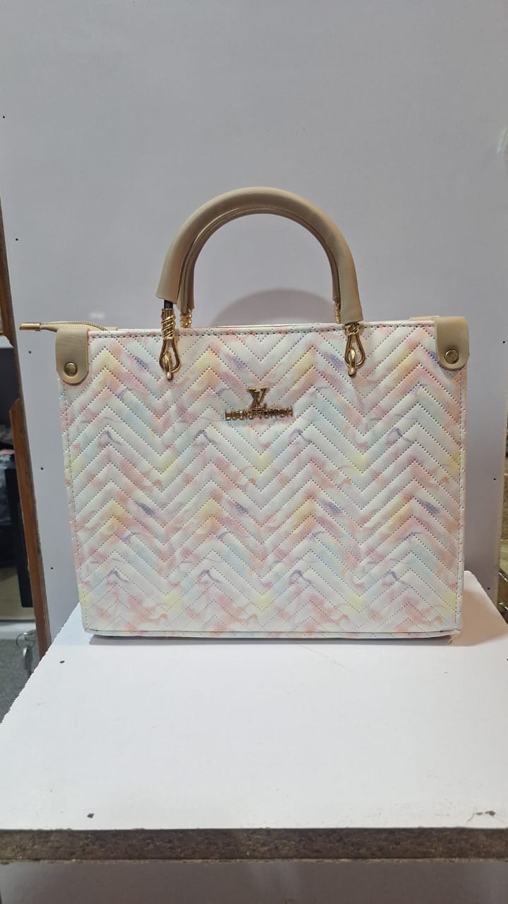 Elegant Pastel Chevron Handbag
