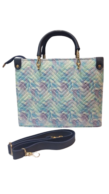 Elegant Pastel Chevron Handbag