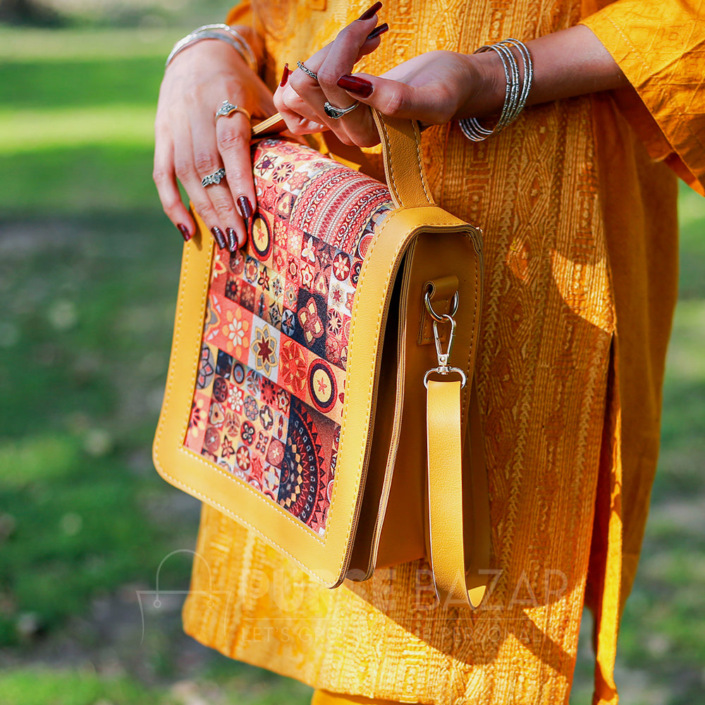Mustard Vibrant Crossbody Bag