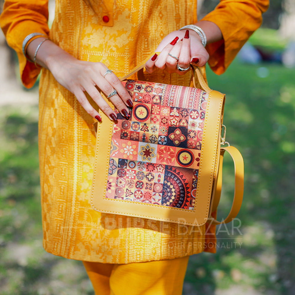 Mustard Vibrant Crossbody Bag
