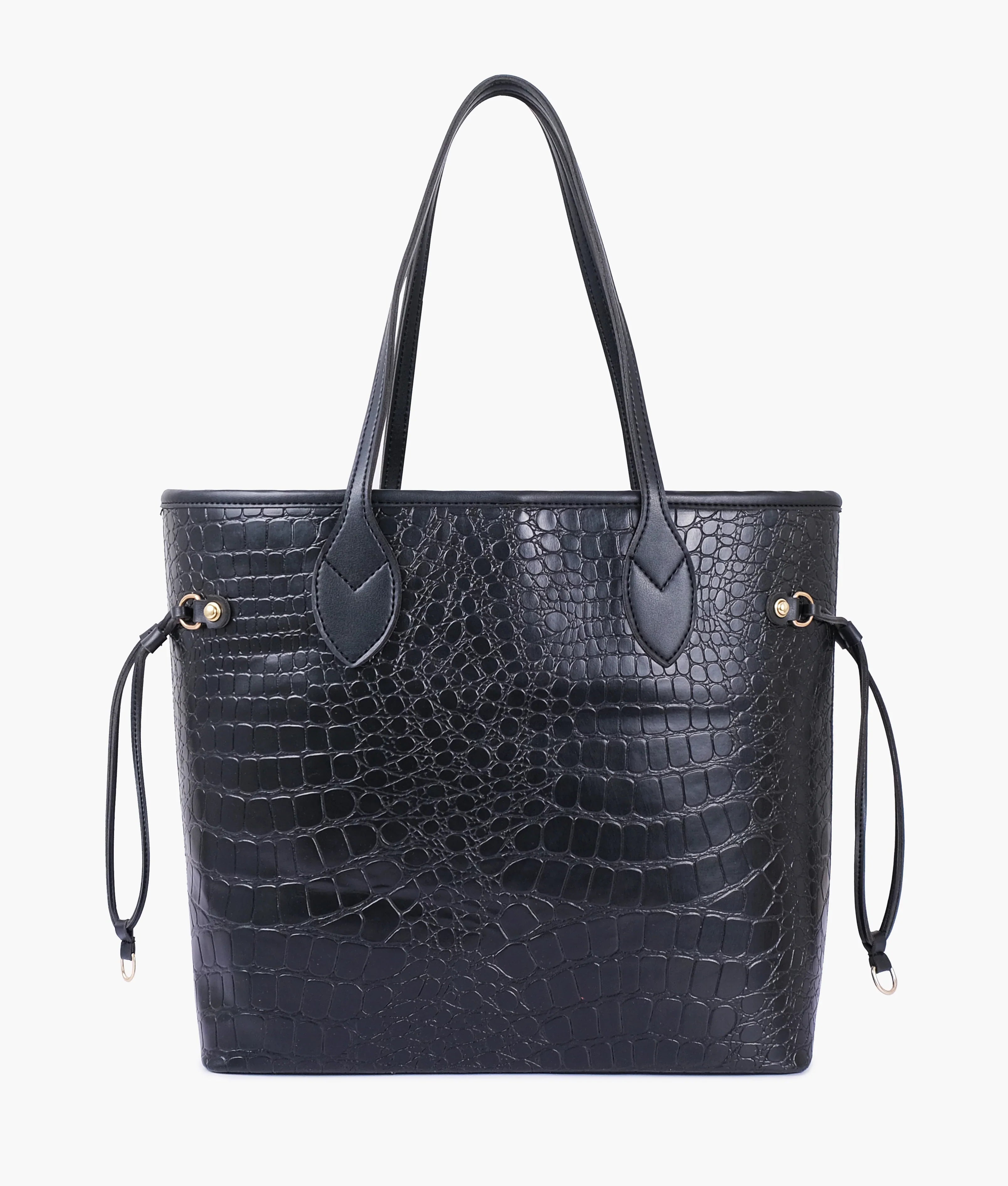 Black Luxury Crocodial Tote Bag