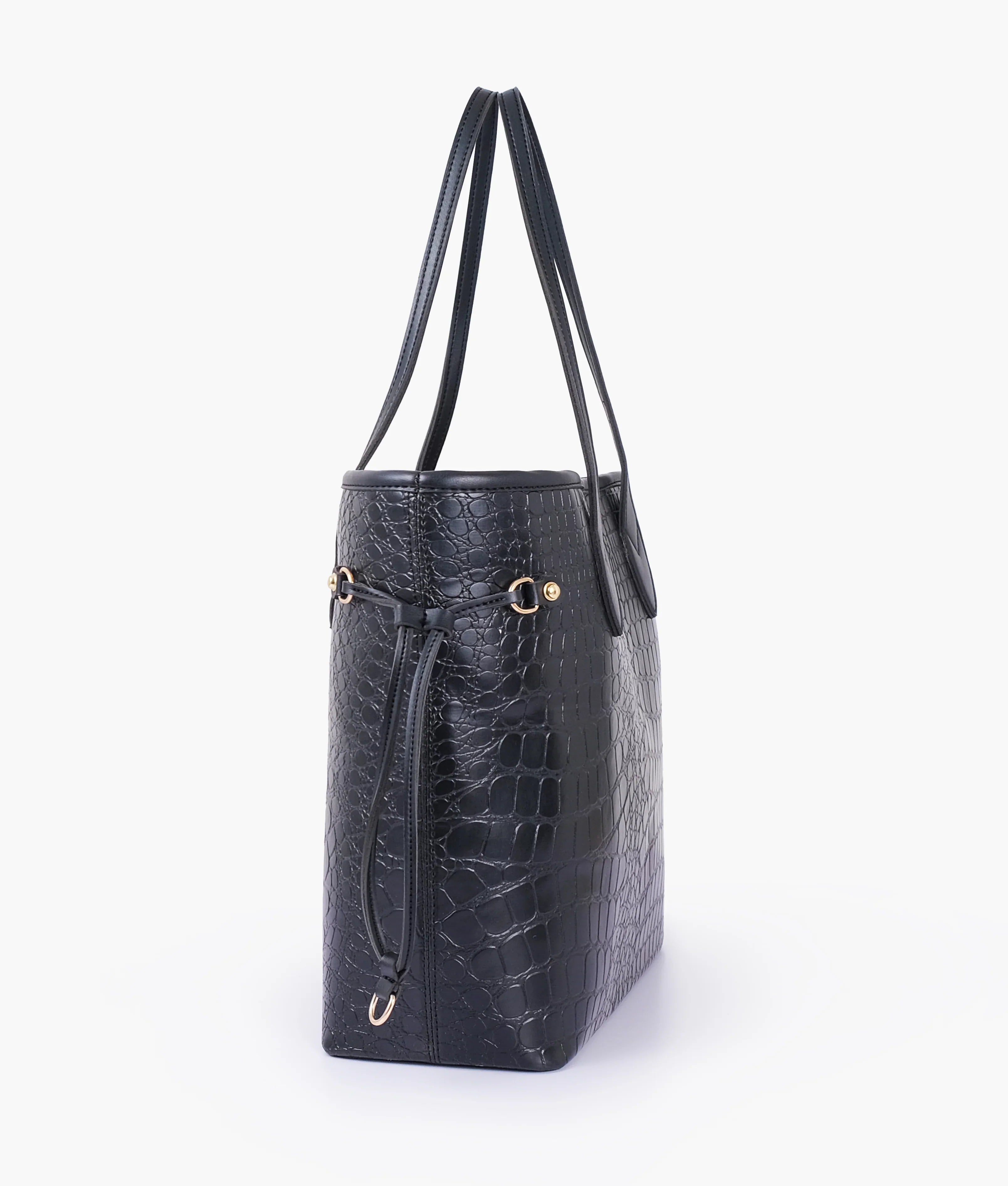 Black Luxury Crocodial Tote Bag