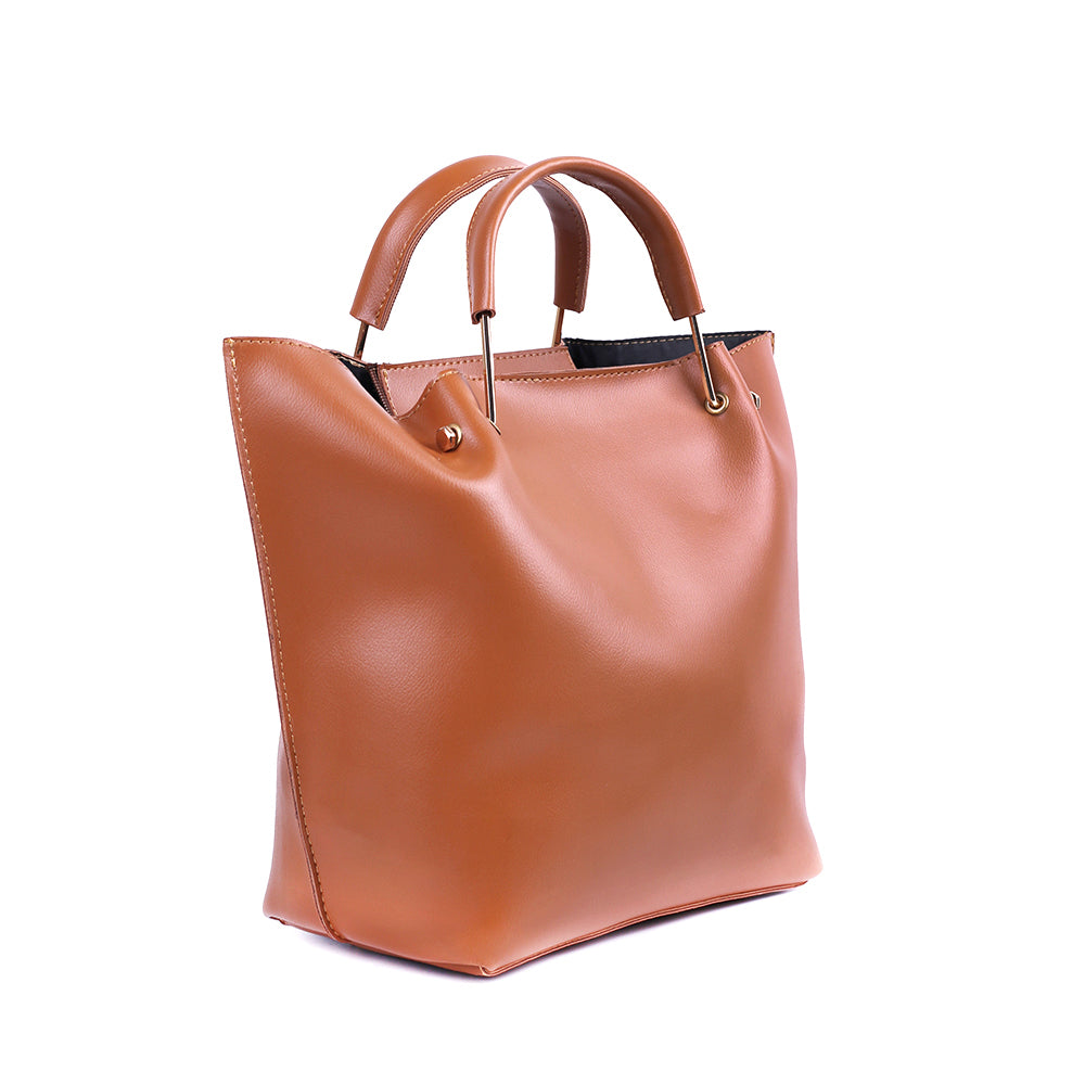 Bossy Brown 2 Pcs Handbag