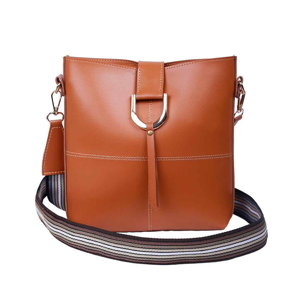 Classio Brown Crossbody Bag