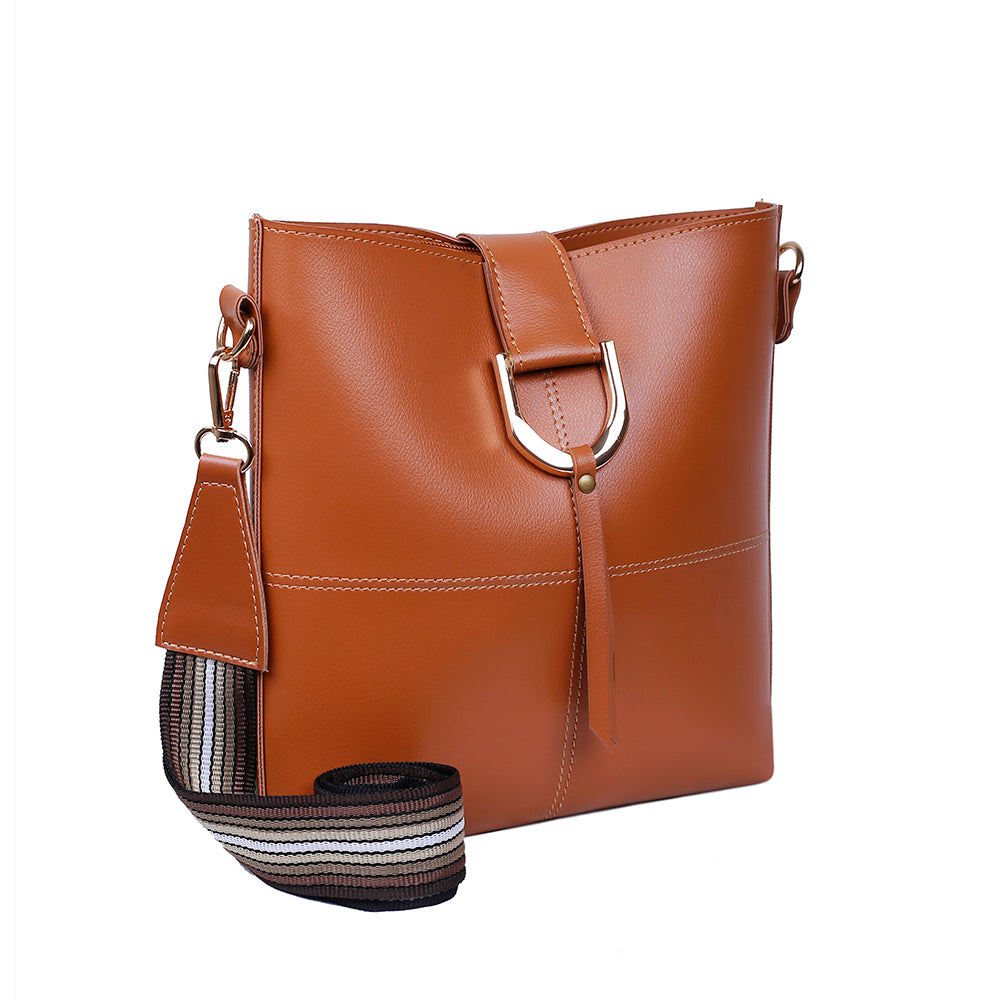 Classio Brown Crossbody Bag