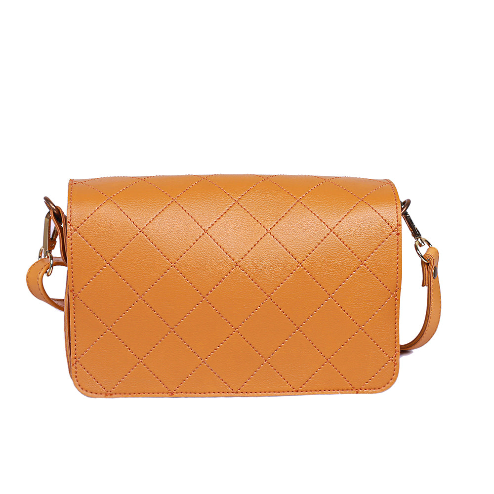 Quilt Mustard Crossbody