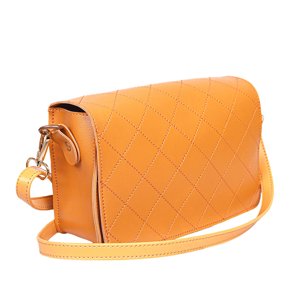 Quilt Mustard Crossbody
