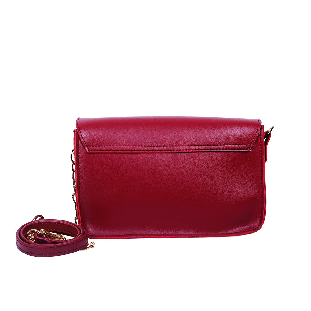 Belle Maroon Crossbody Bag