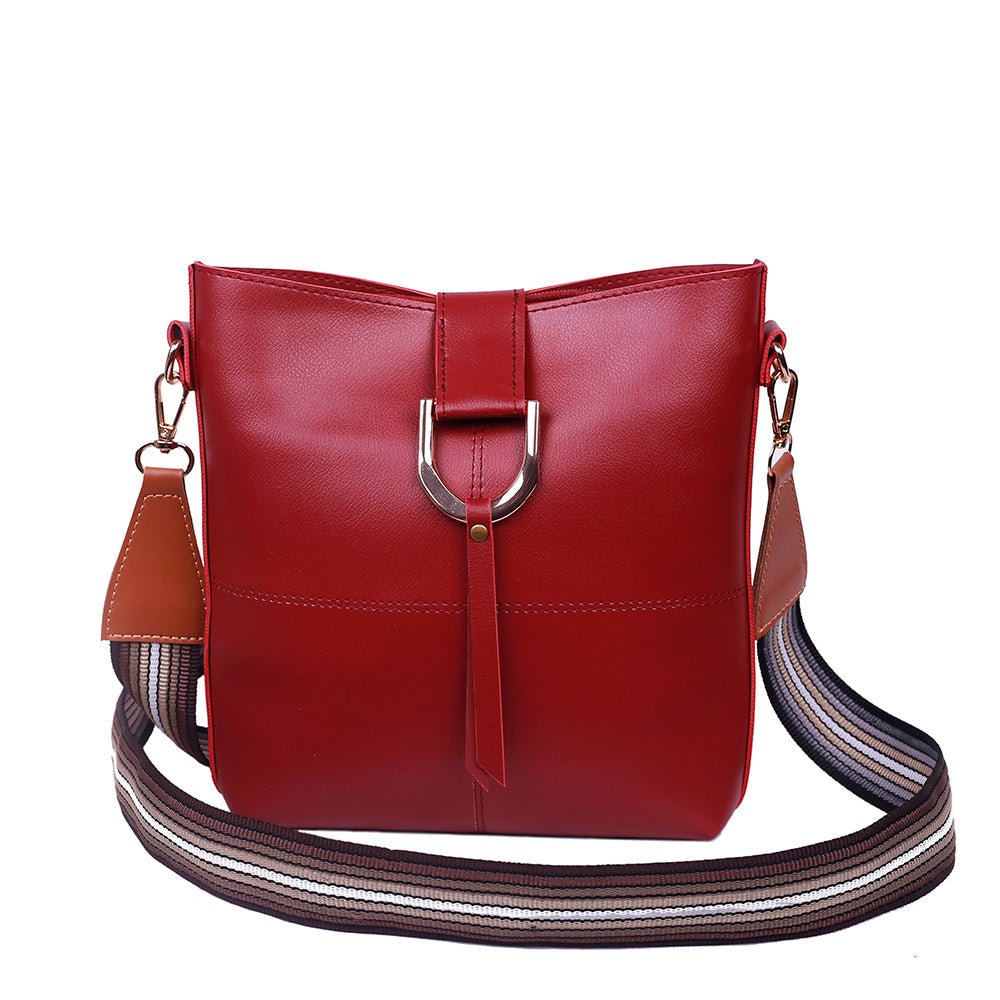 Classio Maroon Crossbody Bag