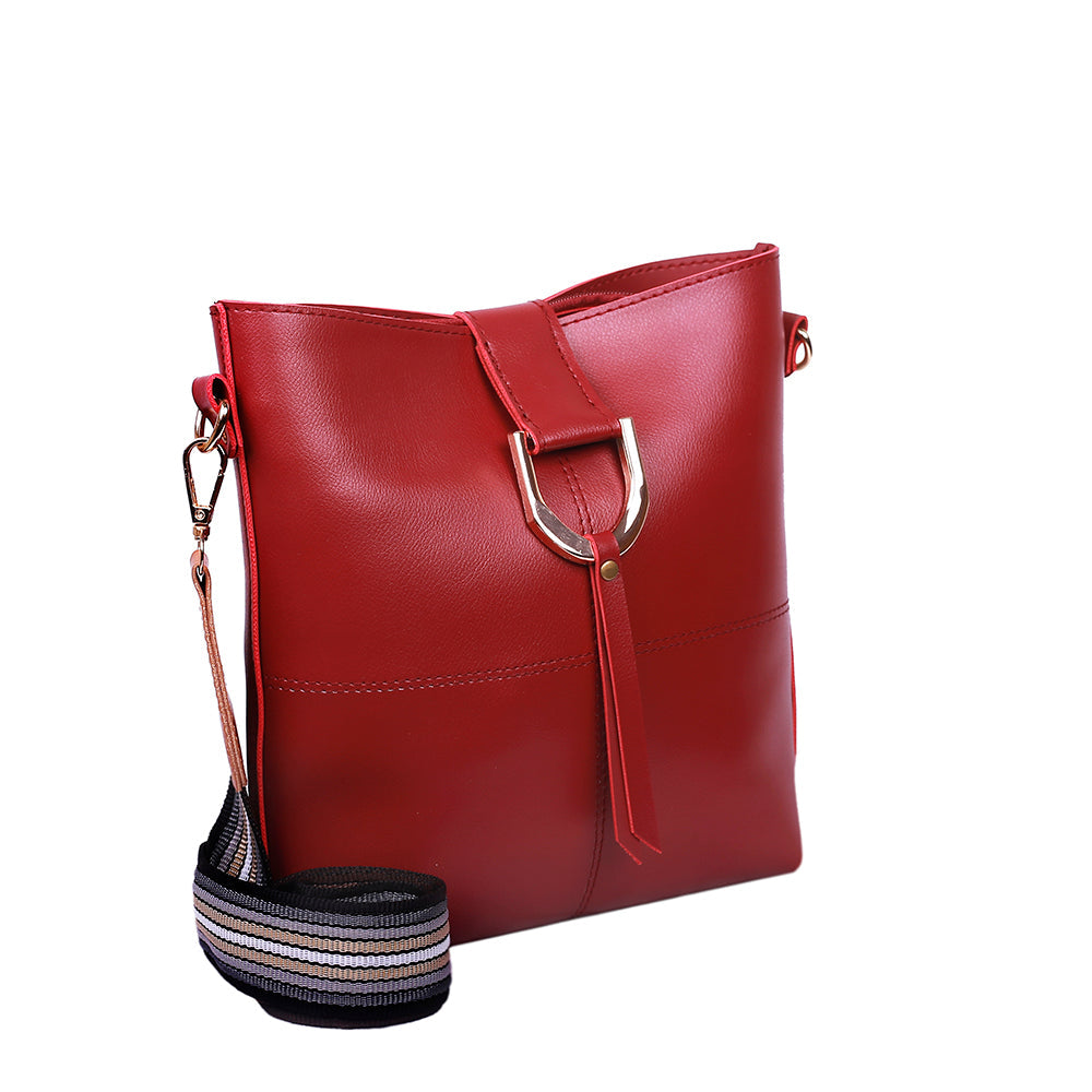Classio Maroon Crossbody Bag