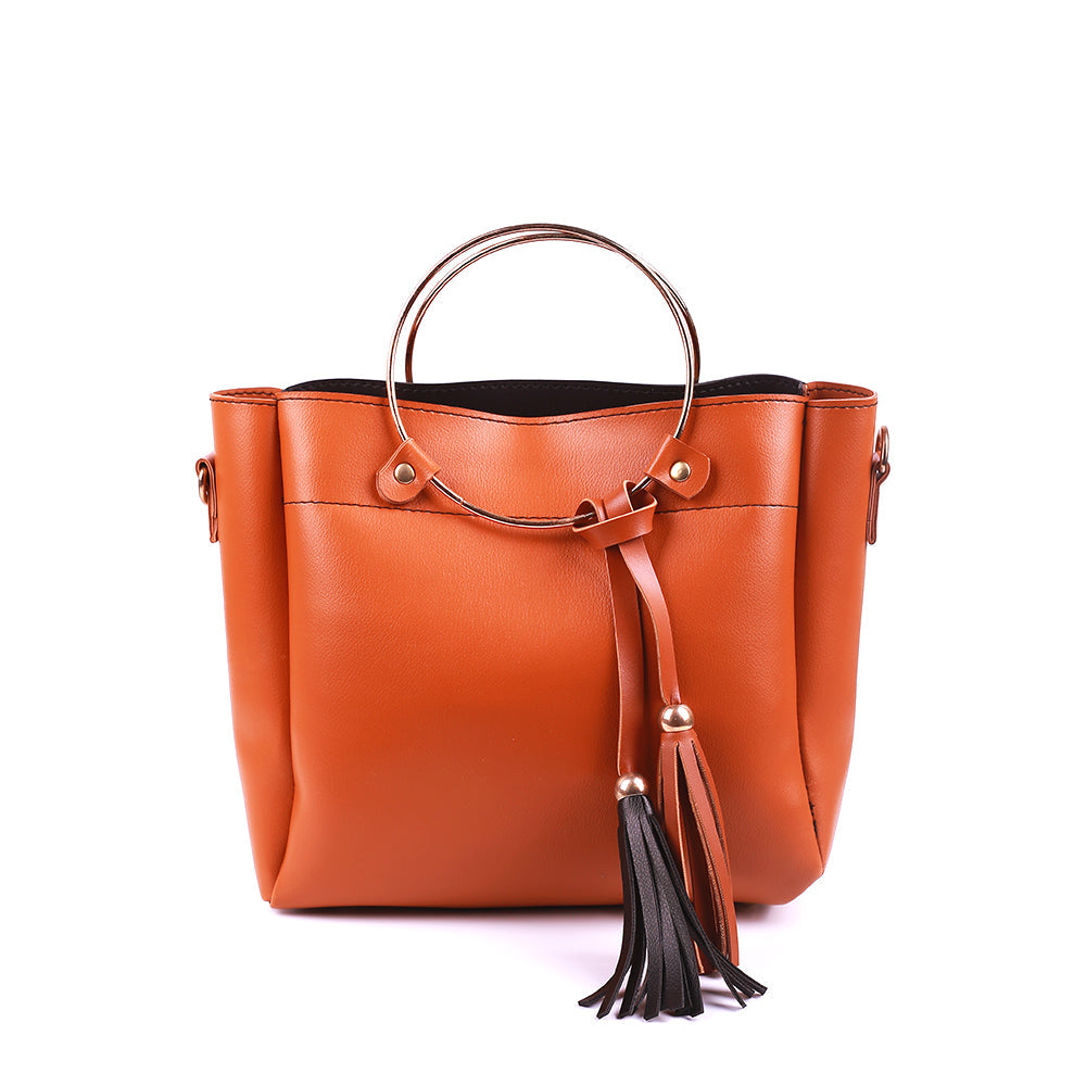 Iconic Brown and Black Handbag