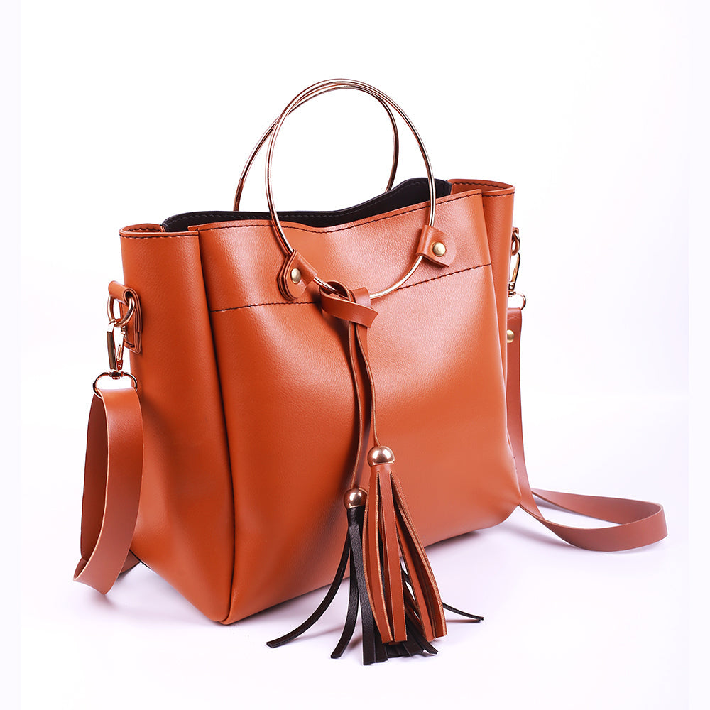 Iconic Brown and Black Handbag